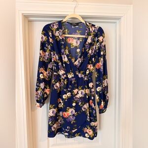 Lulu's Blue Floral Dress